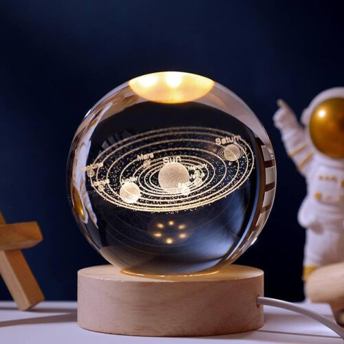 Lámpara AstroSphere de bola de cristal de galaxia de 2.4 pulgadas - Luz ...