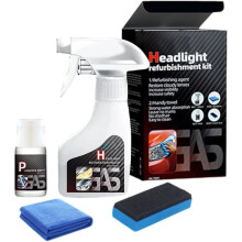 2025 Upgraded Headlight Restoration Kit for All Vehicles - Multifunctional Cleaner for Cloudy Headlights