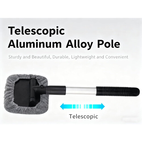 Magnetic Car Window Cleaner & Windshield Tool - Double Sided Multi-Purpose Inside Cleaning Pole 2