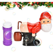 Weihnachtsmann Blasen Po Maschine Automatische Santa Claus Furz Blasenmaschine - Mit Blitzlichtern & Musik, Lustiger Furz Blasenbläser