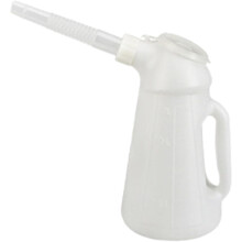 Oil Jug with Spout with Lid Engine Oil Dispenser Jug Oil Measuring Container for Automotive Fluids 1.2L