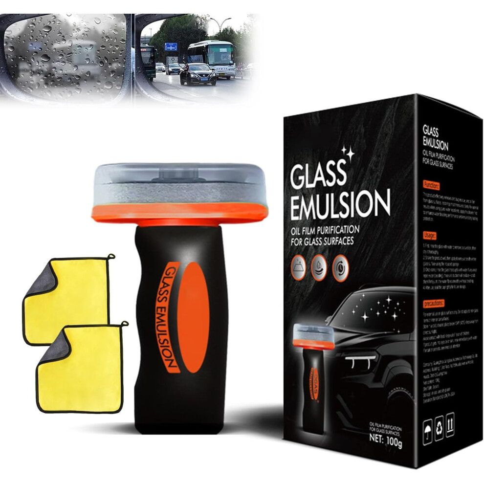 Q4 Glass Guard Cleaner & Windshield Oil Film Remover - Auto Glass Rain Cleaner Improves Clarity Safety 3233223082080