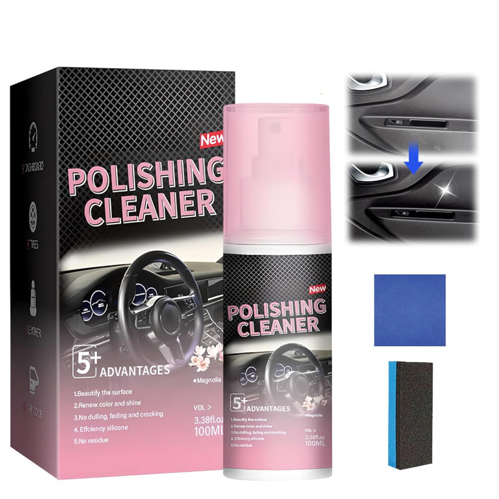Car Interior Cleaner & Polish 2025 New - Interior Detailer Spray Protectant For Rubber Leather Care 3233223082677