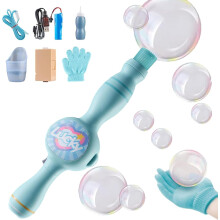 Bagheta pentru bule cu fum elastic, aparat de facut bule cu fum cu bule elastice si efect de ceata, portabil, interactiv, pentru petreceri