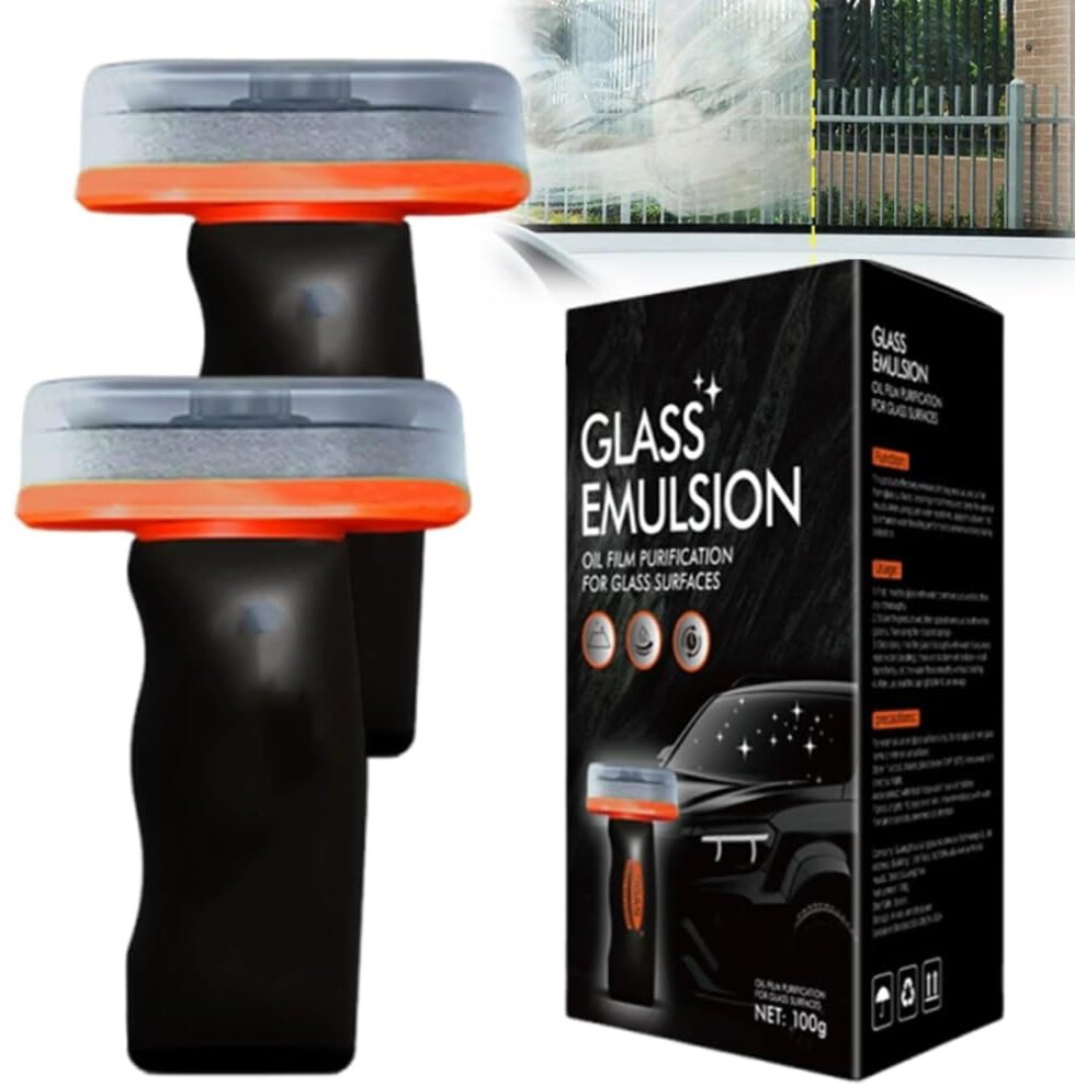 Automotive Oil Film Cleaning Brush For Car Windows 100Ml - Strong Windshield Cleaner Tool For Visibility 3233223082134