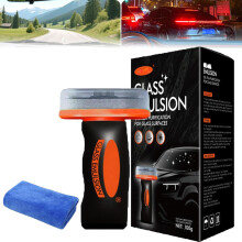 Glasfilm Reinigungsbürste Q4 Glas Guard - Frontscheibenreiniger & Ölfilm Entferner für Auto, Entfernt Staub & Schmutz