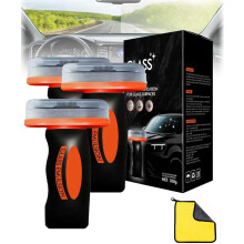 Protector Q4, limpiador de vidrios, removedor de aceite para coche, roll-on 100ml con tabla, vista cristalina en cualquier clima, 3pzs