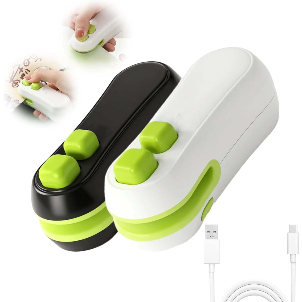 Mini Zgrzewarka Do Opakowań Z Cutterem I Magnesem Podgrzew PrzenośNa Do Folii PrzekąSek śWieżOść Chipsy-image