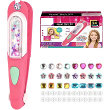 Hair Gem Stamper Kit 2026 New Bling Hair Jewels for Girls Toys - Styling Tool with Reusable Shining Diamonds Quick Gems