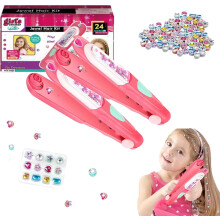 Glitter Diamond Styling Tools Hair Gemstone Styling Set - Hair Gem Styling Set with Reusable Shining Diamonds 2pcs