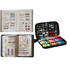 All-Szenario Stickstich Buch Kit 86 Vorgedruckte Stichmuster auf Leinenstoff mit Englischen Namen Tragbar Nähguide