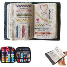 Das Ultimative Sticklernbuch Stickstich Buch mit Mehreren Nähsets DIY Nähbücher für Anfänger und Enthusiasten 106 Muster