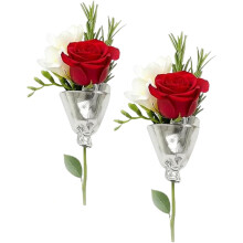 Porta bouquet floreale indossabile fai da te clip spilla, mini vaso spilla, spilla bavero floreale minimalista accessori per donne, inserto