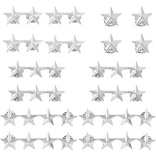 16 spille distintivo stella bavero 4 stili stelle a 5 punte grado distintivo set stelle distintivo lega metallo stelle spille per 4 luglio i