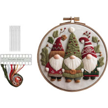 Anfänger Stick Set für Erwachsene DIY mit Muster Nadeln Garn Werkzeug Weihnachts Kreuzstich Set für Anfänger Geschenk