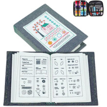 Stick Übungsbuch Neu Stickmuster Buch für Anfänger 106 Muster All-in-One Nähset 86-teilig Handstick Buch DIY Basteln