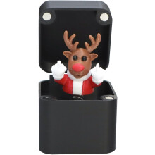 Weihnachts Mittelfinger in einer Box Weihnachts Streichbox Santa Schneemann Rentier 3D Gedruckt Lustige Deko Gag Geschenk