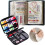 Saker Embroidery Stitch Book with Sewing Kit Complete - Needle & Thread Set with Stitch Patterns Portable Storage Case 1