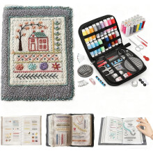 Embroidery Stitch Book & Sewing Kit Embroidery Stitch - Book Kit Sampler with Complete Toolkit & Instructional Tutorial