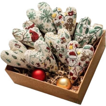 Neu Weihnachtsdekoration Stick Set DIY Herzförmige Handgestickte Weihnachtsschmuck Handstick Baumhängeschmuck Set