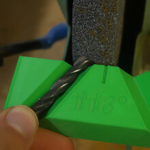 Guida Affilatura Punte Trapano - Affilatore per Angoli 118 & 135, Senza Alimentazione, per Casa o Officina (1PC - 118)