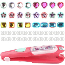 Glitter Diamond Styling Tools Hair Bling Hair Gem Stamper Kit - Gemstone Styling Set to Light up Girls' Hair Accessories