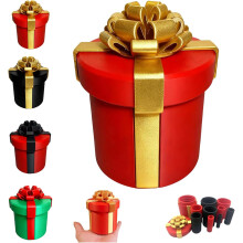 Scatola Regalo Annoying con Viti Annidate, Scatole Regalo Scherzo, Scatola Standard per Soldi, Confezionamento per Feste (Rosso Oro)