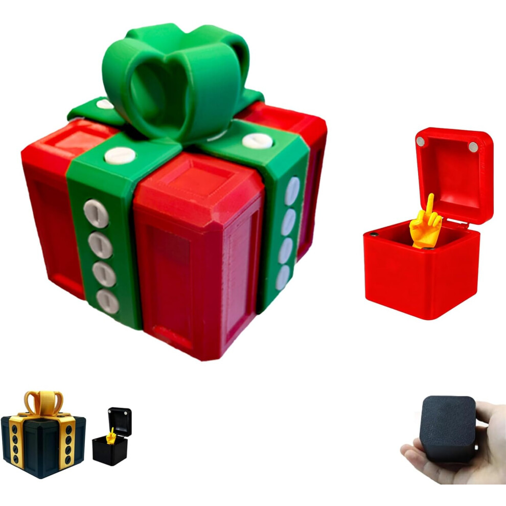 PudełKo żArt Zabawne Wyzwanie śRubowe Z Niespodzianką śRodkowego Palca DenerwująCy Prezent Ze śRodkowym Palcem żArt-image