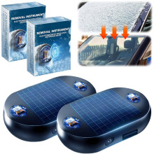 2026 Solar Elektromagnetische Molekulare Interferenz Anti-Frost Schneeräumgerät Tragbar Enteisungsinstrument 2er Pack