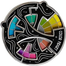 Spilla smaltata fidget colori, ruota fidget creativa rotante 20 tonalità spilla bavero, spille antistress, design smalto vibrante, distintiv