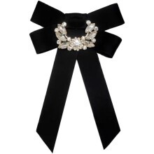 Spille fiocco nastro cristallo vintage per donne uomini spilla fiocco pre-annodato fiocco corsage collo accessorio matrimonio festa cerimoni