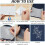 Slow Stitching Sashiko Mending Patchwork Kit for Beginners - with Instruction Sticky Water Soluble Patterns Stabilizer Easy 3