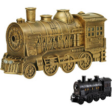 Zug Luftbefeuchter Aroma Diffusor 300ml Kaltnebel Dual Düsen mit Beleuchtung Automatische Abschaltung Fernbedienung Bronze