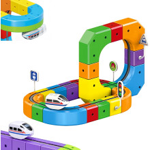 3D Unendlichkeit Schienenset Magnet Zug Kleinkinder Flexibel Baubar Elektrisch Schwerkraft STEM Lernspielzeug