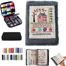 Stickbuch Stickstich Buch und Nähset DIY Nähbücher mit Nähwerkzeug und Lernanleitung für Bastler Anfänger