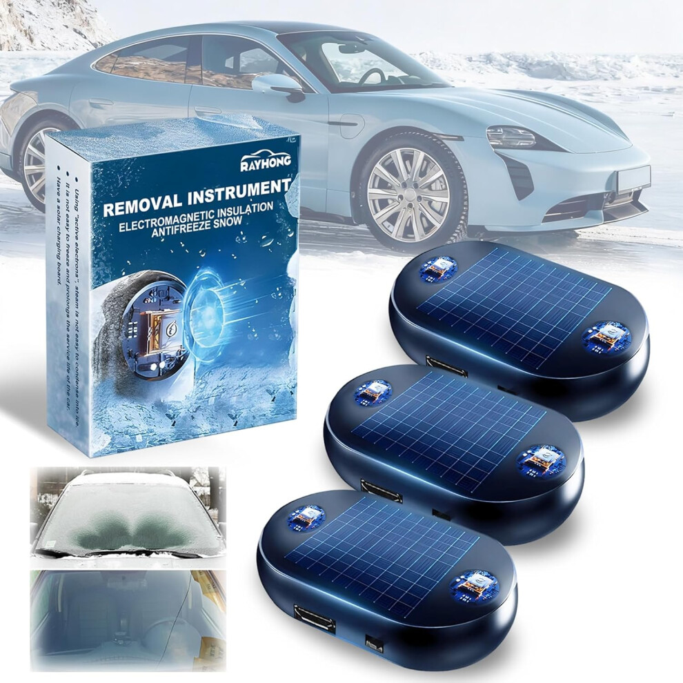 Anti-Freeze Electromagnetic Car Snow Removal Device 2026 New Car Interference Antifreeze Instrument Solar Power Defroster 3233223090375