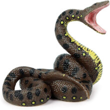 Giocattolo Serpente Realistico, Serpente Finto di Gomma per Halloween, Figura Serpente Python per Spaventare Uccelli e Scoiattoli, Scherzo Spaventoso