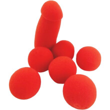 Spugna Scherzo Banana, Piccola Spugna con 4 Palline Rosse, Trucchi di Magia per Adulti, Accessorio Magia e Prop