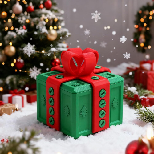 Caixa de Presente Surpresa com Parafusos e Dedo - Presente Engraçado para Aniversário e Natal 2