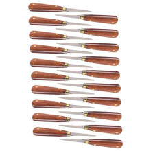 20 lâminas de ostras com cabo de madeira 16 cm