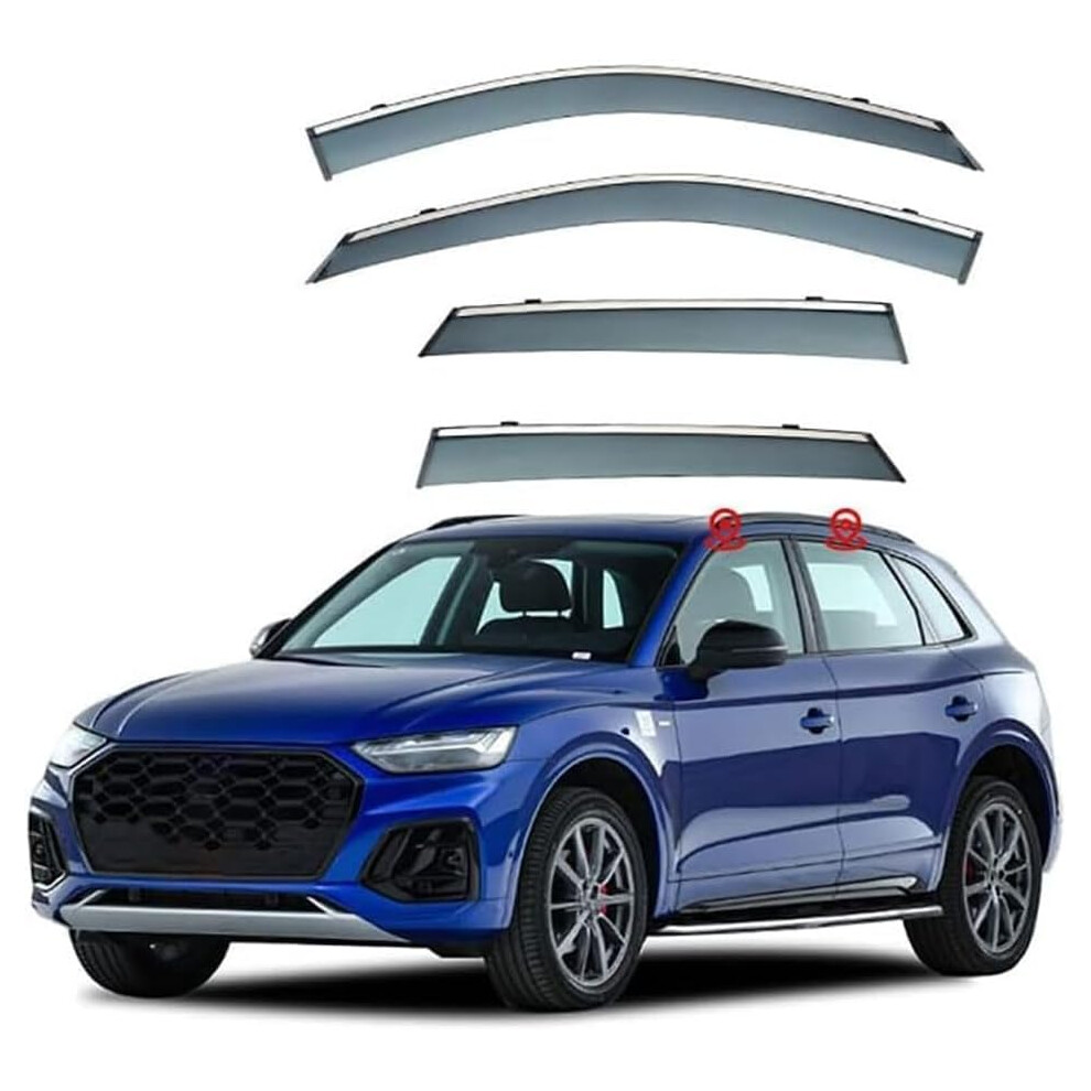 Car Wind Deflectors For Audi Q5 80A 20182022, Rain Guards For Car Windows, Easy Installation 9105992777211