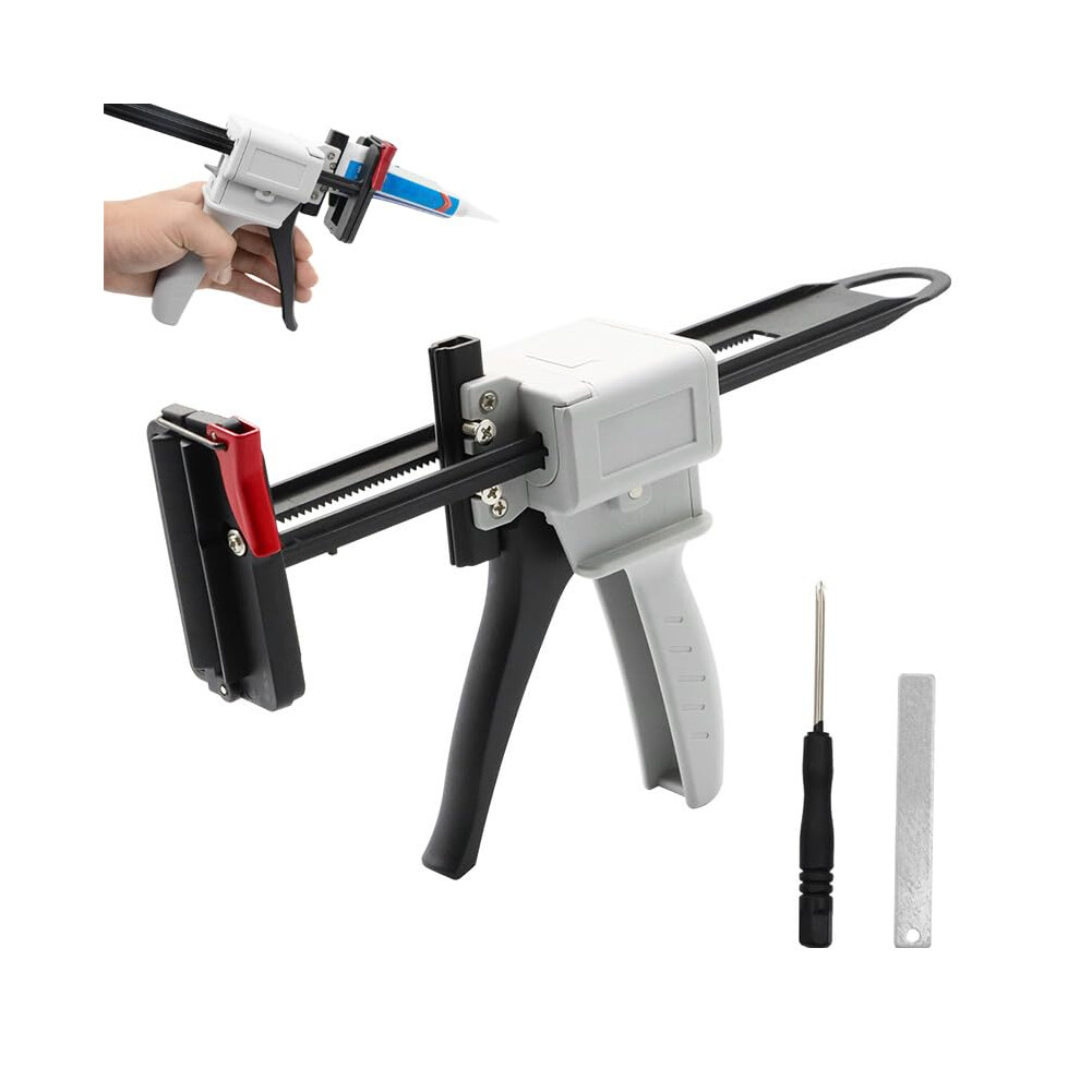 Toothpaste Tube Glue Gun, Adjustable Tube Squeezer, Cream Adhesive Sealant Applicator, Toothpaste Dispenser, White 9323874399546