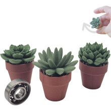 Spinning Succulent Fidget Spinner 3D Printed Mini Plant Fidget Stress Relief Spinner Adults Teens Perfect Desk Accessory Gift