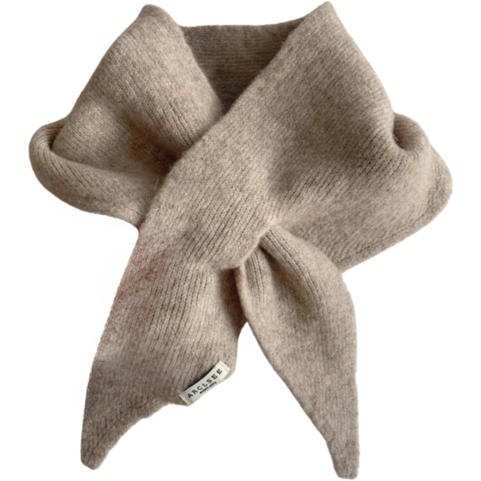 Sciarpa Triangolare A Maglia Per Donne, Sciarpa Con Passante, Foulard Per Testa, Accessorio Estetica Downtown Girl Y2K