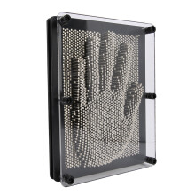 Handform, Metallplatte, dreidimensionaler