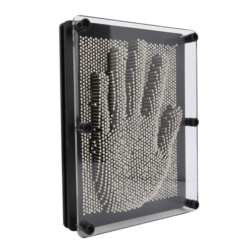 Handform, Metallplatte, dreidimensionaler