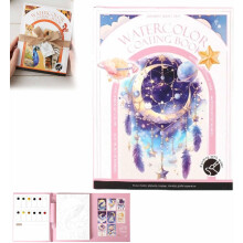 2026 Neues Breathly kreatives Stressabbau Set, Breathly Aquarell Kit, 3-fach Aquarellblock für Anfänger, Kunsttherapie Reiseset