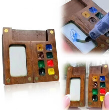 Kit de Aquarela em Miniatura Novo 2026 - Conjunto com 12 Cores, Bolso para Iniciantes e Viajantes, 8 Grades