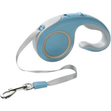 Dog Leash 360Tangle-Free Retractable 16 ft Nylon Strap for Dogs up to 60 lbs One-Handed Brake