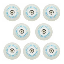 Inline Roller Skate Wheels 8Pack 80mm 90A Durable Blue Glow In The Dark Replacement